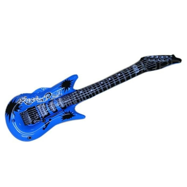LARGE INFLATABLE GUITAR Blow Up Fancy Dress Hen Party Prop Musical Disco 106cm LARGE INFLATABLE GUITAR Blow Up Fancy Dress Hen Party Prop Musical Disco 106cm